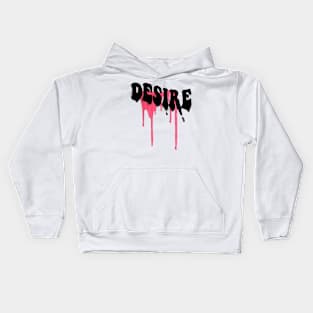 desire text design Kids Hoodie